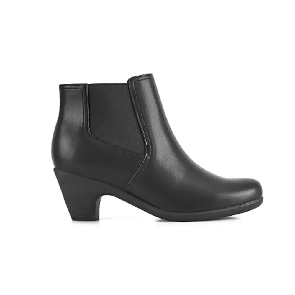 Easy Spirit Caelan Boots 6 Black NWOT Ankle Booties Comfort Heel Dressy